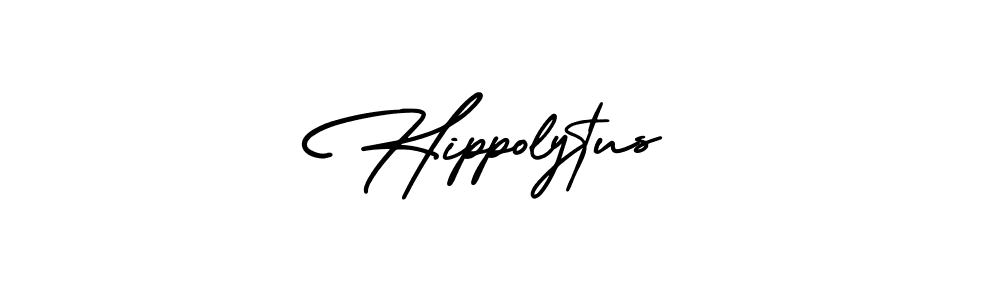 Design your own signature with our free online signature maker. With this signature software, you can create a handwritten (AmerikaSignatureDemo-Regular) signature for name Hippolytus. Hippolytus signature style 3 images and pictures png