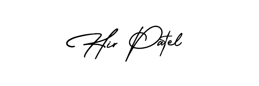 Also we have Hir Patel name is the best signature style. Create professional handwritten signature collection using AmerikaSignatureDemo-Regular autograph style. Hir Patel signature style 3 images and pictures png