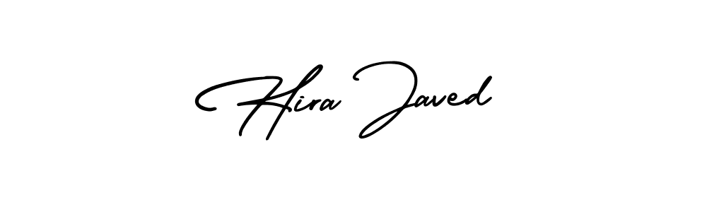 Use a signature maker to create a handwritten signature online. With this signature software, you can design (AmerikaSignatureDemo-Regular) your own signature for name Hira Javed. Hira Javed signature style 3 images and pictures png