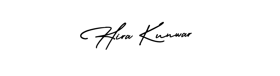 Make a beautiful signature design for name Hira Kunwar. With this signature (AmerikaSignatureDemo-Regular) style, you can create a handwritten signature for free. Hira Kunwar signature style 3 images and pictures png