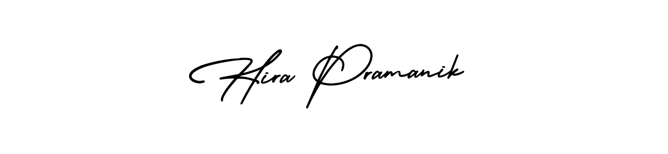 Hira Pramanik stylish signature style. Best Handwritten Sign (AmerikaSignatureDemo-Regular) for my name. Handwritten Signature Collection Ideas for my name Hira Pramanik. Hira Pramanik signature style 3 images and pictures png