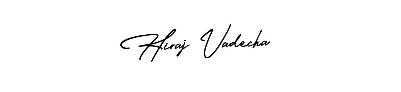 Make a beautiful signature design for name Hiraj Vadecha. Use this online signature maker to create a handwritten signature for free. Hiraj Vadecha signature style 3 images and pictures png