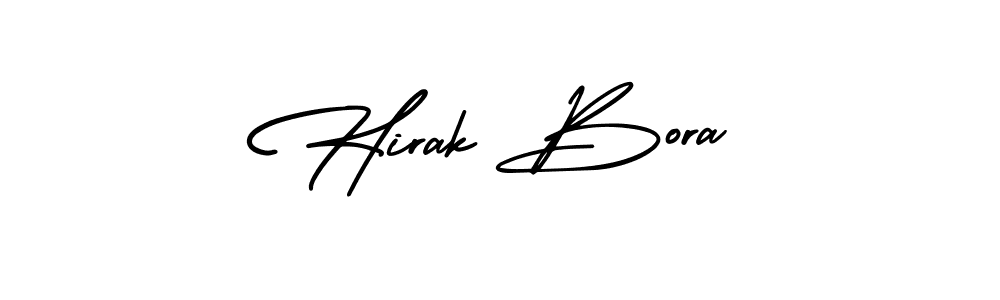 How to Draw Hirak Bora signature style? AmerikaSignatureDemo-Regular is a latest design signature styles for name Hirak Bora. Hirak Bora signature style 3 images and pictures png