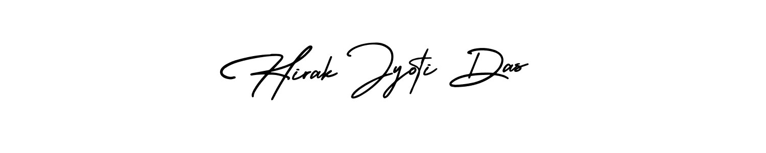 You should practise on your own different ways (AmerikaSignatureDemo-Regular) to write your name (Hirak Jyoti Das) in signature. don't let someone else do it for you. Hirak Jyoti Das signature style 3 images and pictures png