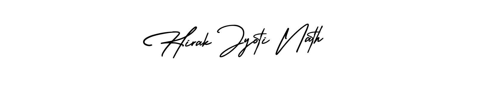 Make a beautiful signature design for name Hirak Jyoti Nath. With this signature (AmerikaSignatureDemo-Regular) style, you can create a handwritten signature for free. Hirak Jyoti Nath signature style 3 images and pictures png
