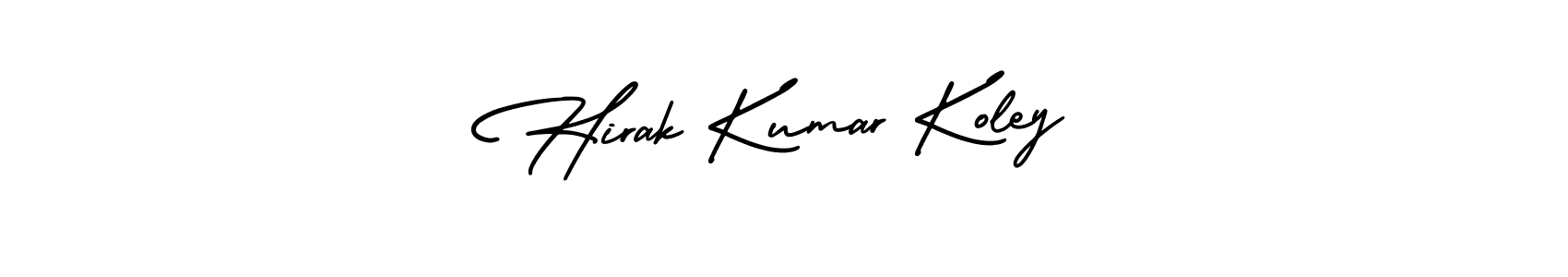 You can use this online signature creator to create a handwritten signature for the name Hirak Kumar Koley. This is the best online autograph maker. Hirak Kumar Koley signature style 3 images and pictures png