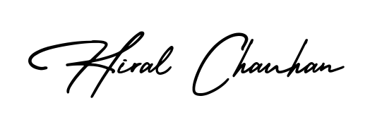 Achieve flawless digital penmanship with Hiral Chauhan name in AmerikaSignatureDemo-Regular font. The perfect tool for creating online signatures. Hiral Chauhan signature style 3 images and pictures png