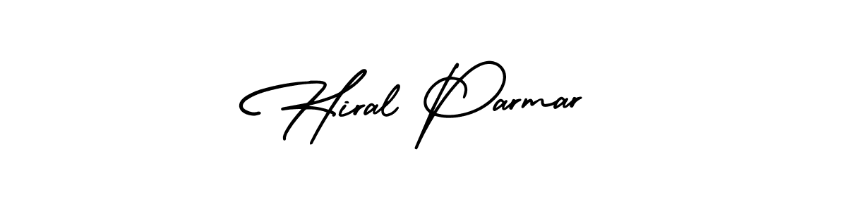 if you are searching for the best signature style for your name Hiral Parmar. so please give up your signature search. here we have designed multiple signature styles  using AmerikaSignatureDemo-Regular. Hiral Parmar signature style 3 images and pictures png