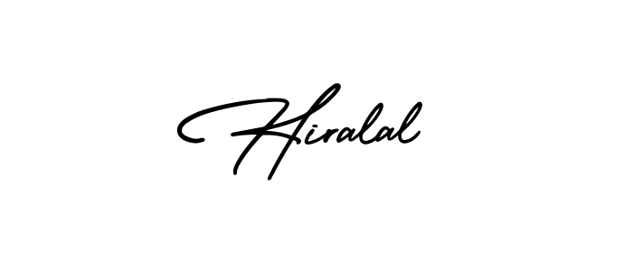 Make a beautiful signature design for name Hiralal. With this signature (AmerikaSignatureDemo-Regular) style, you can create a handwritten signature for free. Hiralal signature style 3 images and pictures png