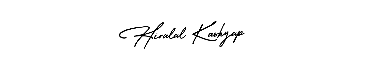 Design your own signature with our free online signature maker. With this signature software, you can create a handwritten (AmerikaSignatureDemo-Regular) signature for name Hiralal Kashyap. Hiralal Kashyap signature style 3 images and pictures png