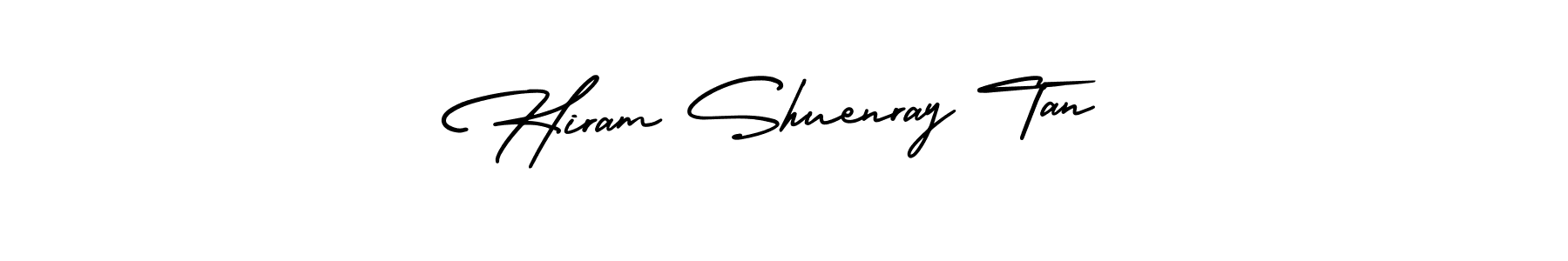 Create a beautiful signature design for name Hiram Shuenray Tan. With this signature (AmerikaSignatureDemo-Regular) fonts, you can make a handwritten signature for free. Hiram Shuenray Tan signature style 3 images and pictures png