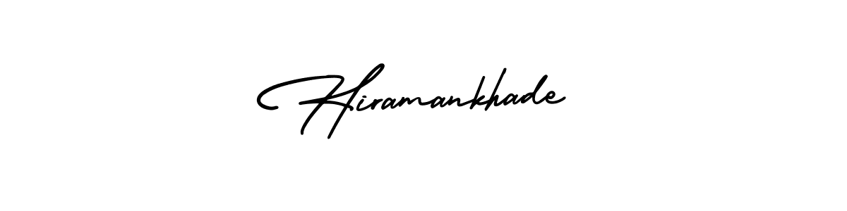 Make a beautiful signature design for name Hiramankhade. Use this online signature maker to create a handwritten signature for free. Hiramankhade signature style 3 images and pictures png