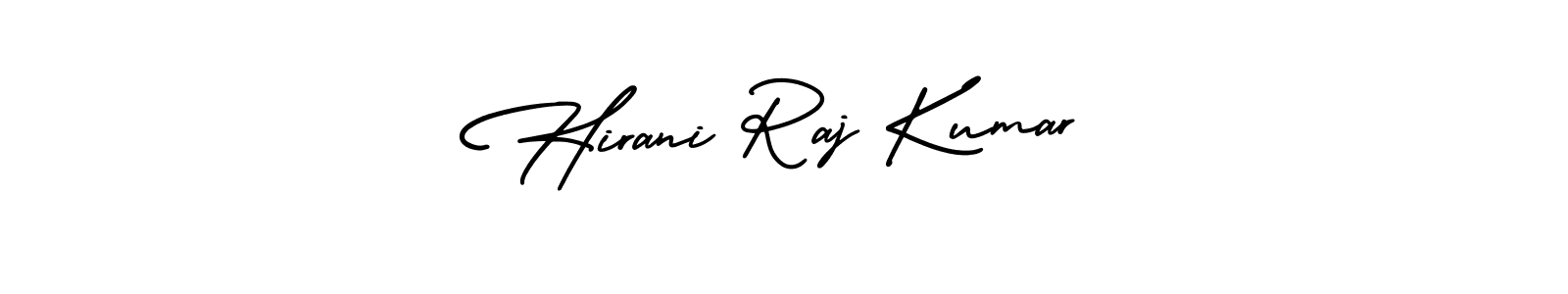 You can use this online signature creator to create a handwritten signature for the name Hirani Raj Kumar. This is the best online autograph maker. Hirani Raj Kumar signature style 3 images and pictures png