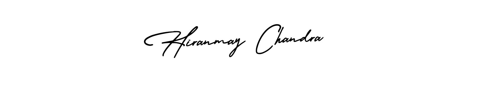 Also You can easily find your signature by using the search form. We will create Hiranmay Chandra name handwritten signature images for you free of cost using AmerikaSignatureDemo-Regular sign style. Hiranmay Chandra signature style 3 images and pictures png