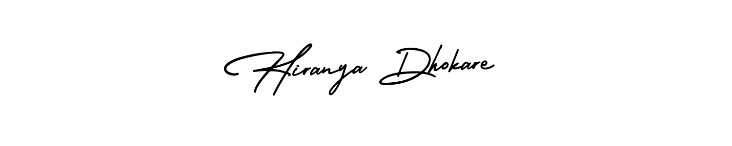 Similarly AmerikaSignatureDemo-Regular is the best handwritten signature design. Signature creator online .You can use it as an online autograph creator for name Hiranya Dhokare. Hiranya Dhokare signature style 3 images and pictures png