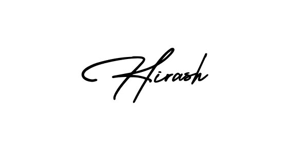 Create a beautiful signature design for name Hirash. With this signature (AmerikaSignatureDemo-Regular) fonts, you can make a handwritten signature for free. Hirash signature style 3 images and pictures png