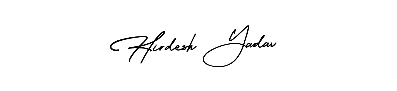 Make a beautiful signature design for name Hirdesh Yadav. With this signature (AmerikaSignatureDemo-Regular) style, you can create a handwritten signature for free. Hirdesh Yadav signature style 3 images and pictures png