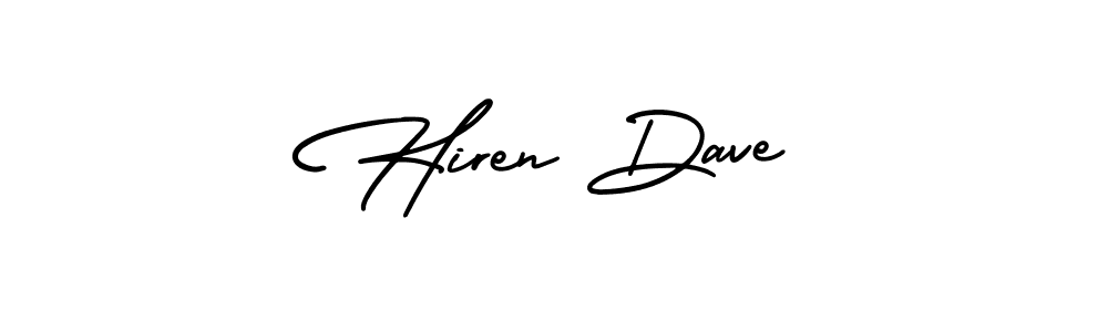 if you are searching for the best signature style for your name Hiren Dave. so please give up your signature search. here we have designed multiple signature styles  using AmerikaSignatureDemo-Regular. Hiren Dave signature style 3 images and pictures png