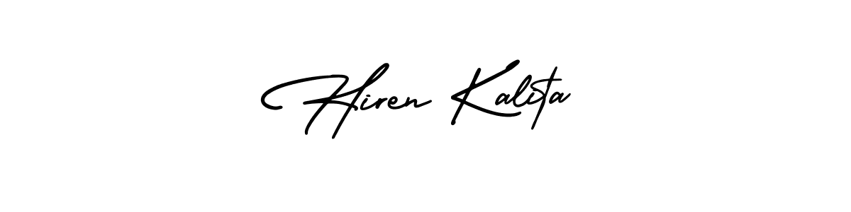 Best and Professional Signature Style for Hiren Kalita. AmerikaSignatureDemo-Regular Best Signature Style Collection. Hiren Kalita signature style 3 images and pictures png