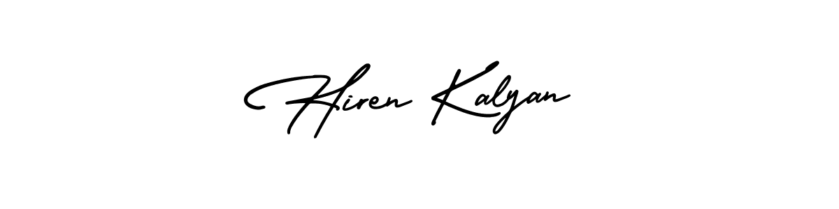 Use a signature maker to create a handwritten signature online. With this signature software, you can design (AmerikaSignatureDemo-Regular) your own signature for name Hiren Kalyan. Hiren Kalyan signature style 3 images and pictures png