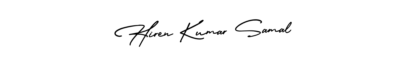 Design your own signature with our free online signature maker. With this signature software, you can create a handwritten (AmerikaSignatureDemo-Regular) signature for name Hiren Kumar Samal. Hiren Kumar Samal signature style 3 images and pictures png