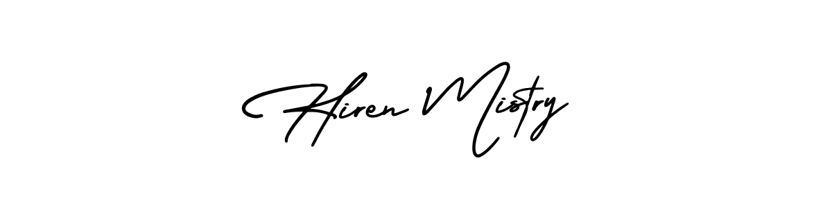 if you are searching for the best signature style for your name Hiren Mistry. so please give up your signature search. here we have designed multiple signature styles  using AmerikaSignatureDemo-Regular. Hiren Mistry signature style 3 images and pictures png
