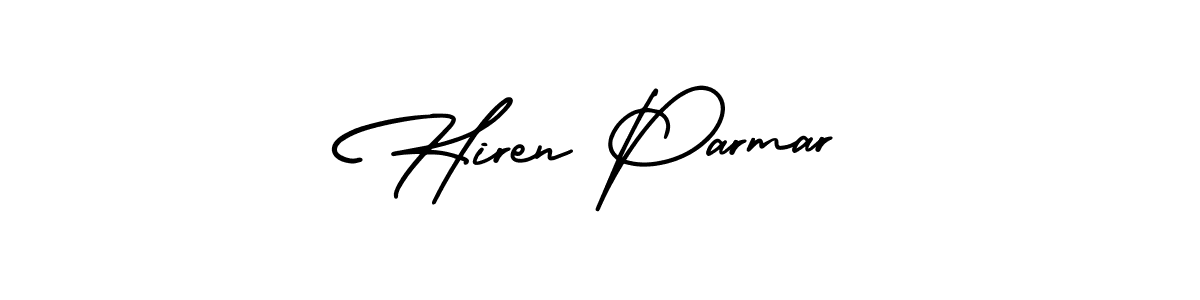 Also we have Hiren Parmar name is the best signature style. Create professional handwritten signature collection using AmerikaSignatureDemo-Regular autograph style. Hiren Parmar signature style 3 images and pictures png