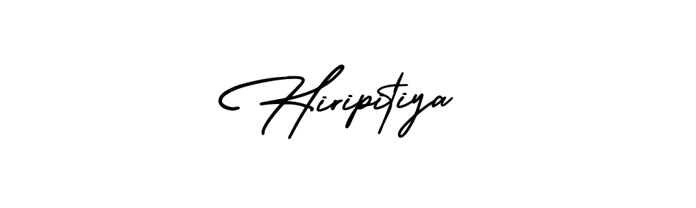 Hiripitiya stylish signature style. Best Handwritten Sign (AmerikaSignatureDemo-Regular) for my name. Handwritten Signature Collection Ideas for my name Hiripitiya. Hiripitiya signature style 3 images and pictures png