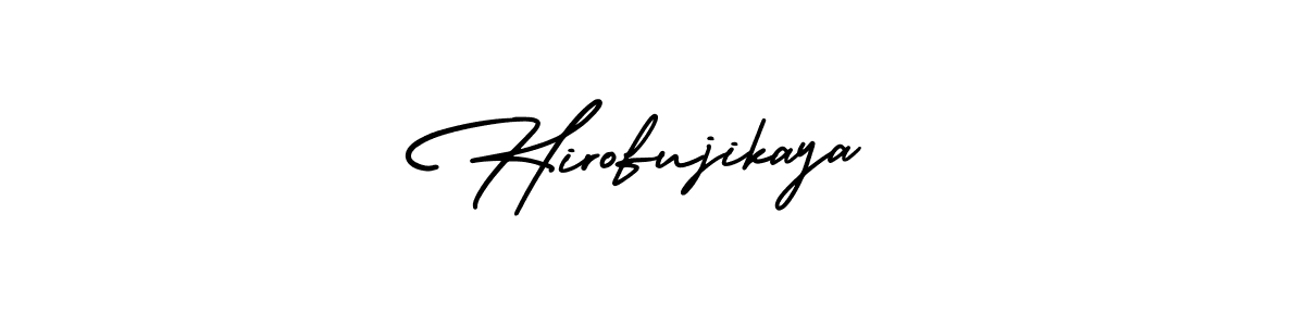 Design your own signature with our free online signature maker. With this signature software, you can create a handwritten (AmerikaSignatureDemo-Regular) signature for name Hirofujikaya. Hirofujikaya signature style 3 images and pictures png