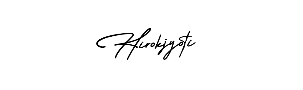 Hirokjyoti stylish signature style. Best Handwritten Sign (AmerikaSignatureDemo-Regular) for my name. Handwritten Signature Collection Ideas for my name Hirokjyoti. Hirokjyoti signature style 3 images and pictures png