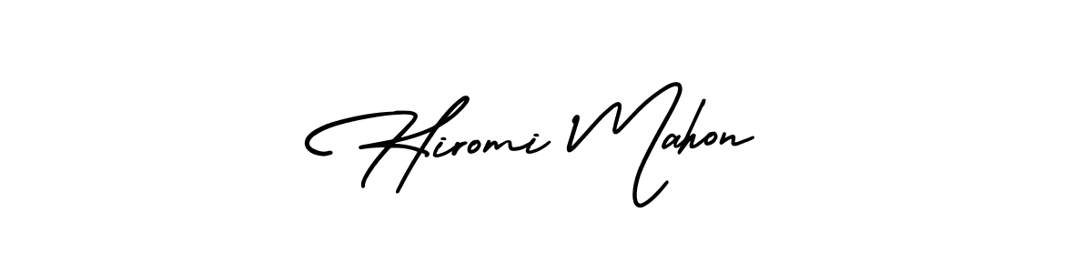 You can use this online signature creator to create a handwritten signature for the name Hiromi Mahon. This is the best online autograph maker. Hiromi Mahon signature style 3 images and pictures png