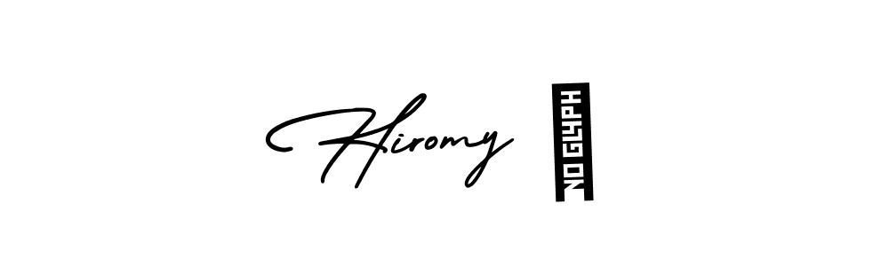 Create a beautiful signature design for name Hiromy ✨. With this signature (AmerikaSignatureDemo-Regular) fonts, you can make a handwritten signature for free. Hiromy ✨ signature style 3 images and pictures png