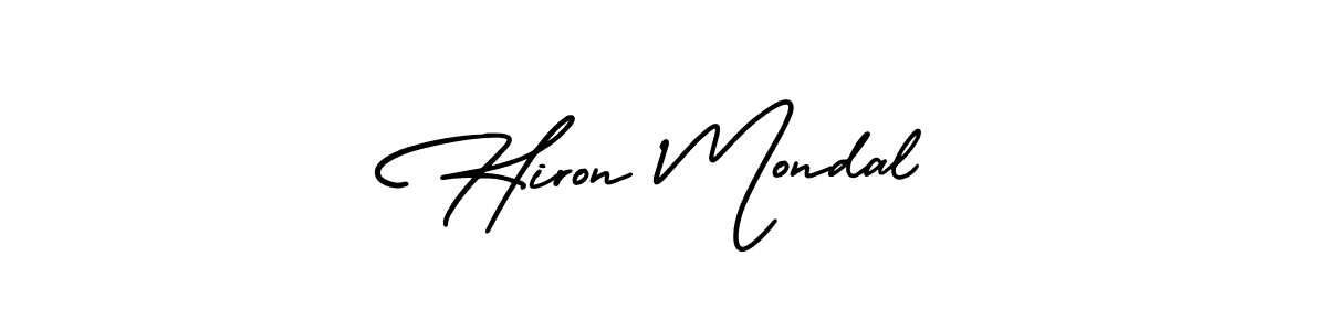 Check out images of Autograph of Hiron Mondal name. Actor Hiron Mondal Signature Style. AmerikaSignatureDemo-Regular is a professional sign style online. Hiron Mondal signature style 3 images and pictures png