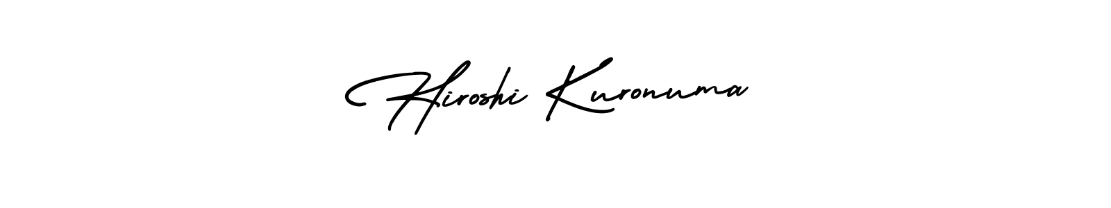 if you are searching for the best signature style for your name Hiroshi Kuronuma. so please give up your signature search. here we have designed multiple signature styles  using AmerikaSignatureDemo-Regular. Hiroshi Kuronuma signature style 3 images and pictures png