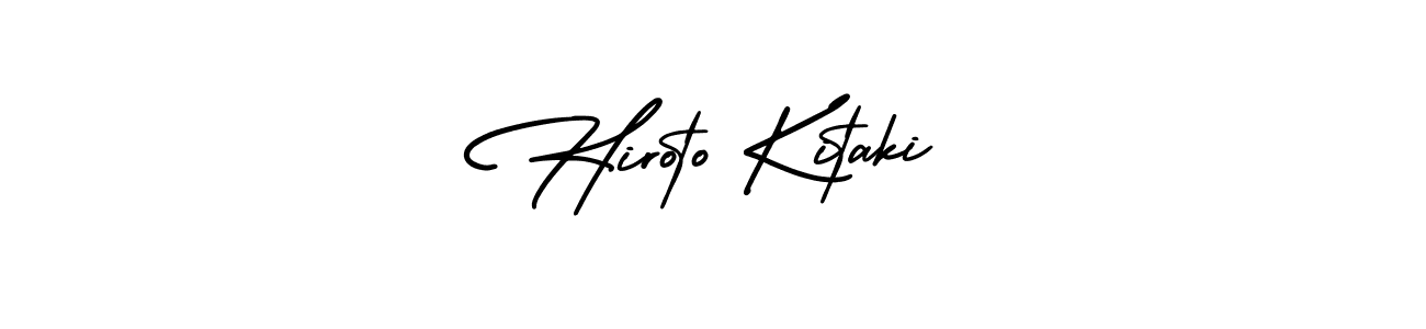 Also You can easily find your signature by using the search form. We will create Hiroto Kitaki name handwritten signature images for you free of cost using AmerikaSignatureDemo-Regular sign style. Hiroto Kitaki signature style 3 images and pictures png