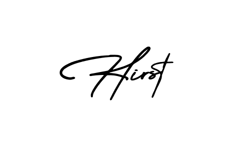 How to make Hirst signature? AmerikaSignatureDemo-Regular is a professional autograph style. Create handwritten signature for Hirst name. Hirst signature style 3 images and pictures png