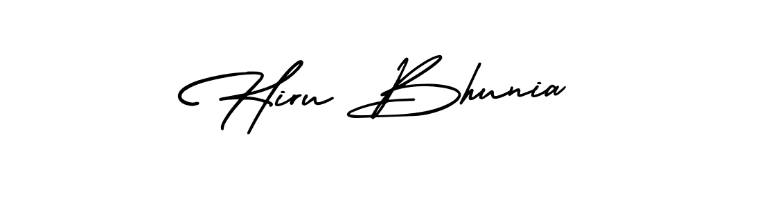 Create a beautiful signature design for name Hiru Bhunia. With this signature (AmerikaSignatureDemo-Regular) fonts, you can make a handwritten signature for free. Hiru Bhunia signature style 3 images and pictures png