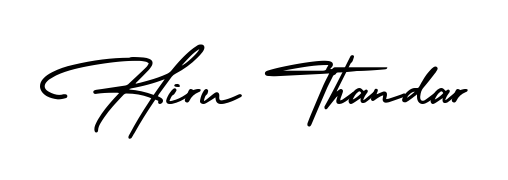 It looks like you need a new signature style for name Hiru Thandar. Design unique handwritten (AmerikaSignatureDemo-Regular) signature with our free signature maker in just a few clicks. Hiru Thandar signature style 3 images and pictures png