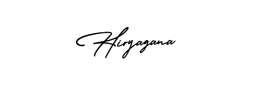 Create a beautiful signature design for name Hiryagana. With this signature (AmerikaSignatureDemo-Regular) fonts, you can make a handwritten signature for free. Hiryagana signature style 3 images and pictures png