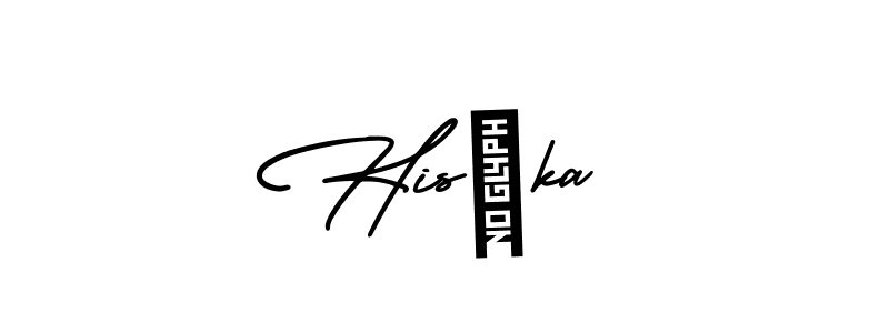 Also we have His★ka name is the best signature style. Create professional handwritten signature collection using AmerikaSignatureDemo-Regular autograph style. His★ka signature style 3 images and pictures png