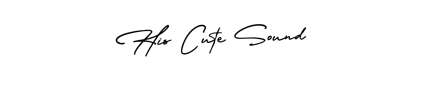 Make a beautiful signature design for name His Cute Sound . Use this online signature maker to create a handwritten signature for free. His Cute Sound  signature style 3 images and pictures png