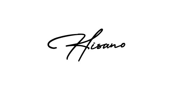 Use a signature maker to create a handwritten signature online. With this signature software, you can design (AmerikaSignatureDemo-Regular) your own signature for name Hisano. Hisano signature style 3 images and pictures png
