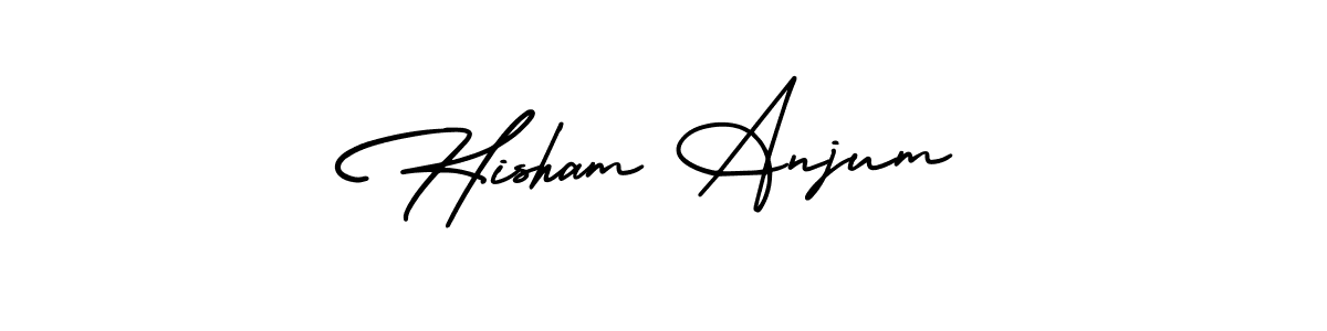 Make a short Hisham Anjum signature style. Manage your documents anywhere anytime using AmerikaSignatureDemo-Regular. Create and add eSignatures, submit forms, share and send files easily. Hisham Anjum signature style 3 images and pictures png