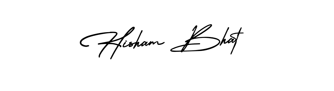 Design your own signature with our free online signature maker. With this signature software, you can create a handwritten (AmerikaSignatureDemo-Regular) signature for name Hisham Bhat. Hisham Bhat signature style 3 images and pictures png