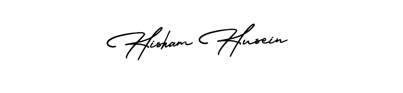 How to Draw Hisham Husein signature style? AmerikaSignatureDemo-Regular is a latest design signature styles for name Hisham Husein. Hisham Husein signature style 3 images and pictures png
