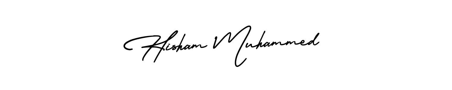 Hisham Muhammed stylish signature style. Best Handwritten Sign (AmerikaSignatureDemo-Regular) for my name. Handwritten Signature Collection Ideas for my name Hisham Muhammed. Hisham Muhammed signature style 3 images and pictures png