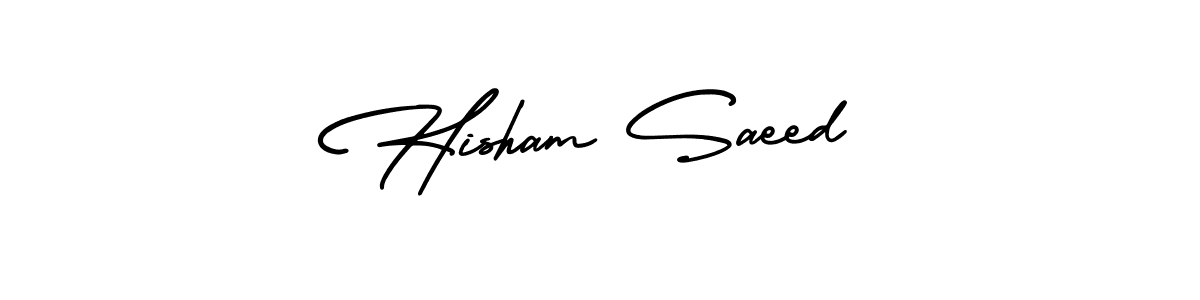 Check out images of Autograph of Hisham Saeed name. Actor Hisham Saeed Signature Style. AmerikaSignatureDemo-Regular is a professional sign style online. Hisham Saeed signature style 3 images and pictures png