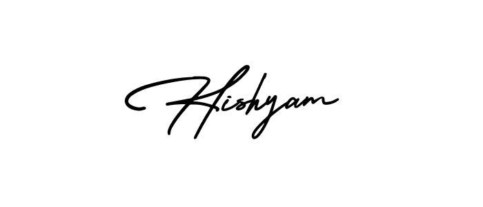 It looks lik you need a new signature style for name Hishyam. Design unique handwritten (AmerikaSignatureDemo-Regular) signature with our free signature maker in just a few clicks. Hishyam signature style 3 images and pictures png