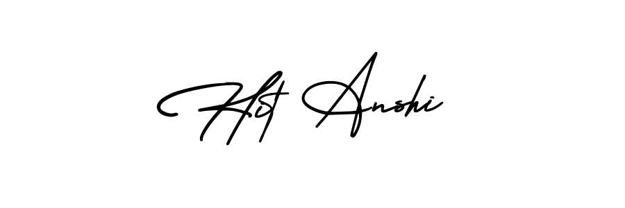 Once you've used our free online signature maker to create your best signature AmerikaSignatureDemo-Regular style, it's time to enjoy all of the benefits that Hit Anshi name signing documents. Hit Anshi signature style 3 images and pictures png