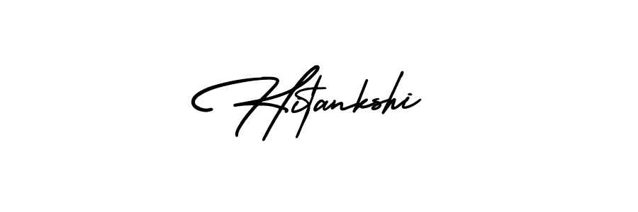 How to Draw Hitankshi signature style? AmerikaSignatureDemo-Regular is a latest design signature styles for name Hitankshi. Hitankshi signature style 3 images and pictures png